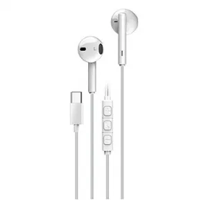 GENIUS Sluchátka HS-M366, mikrofon, USB-C, bílá