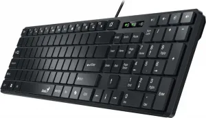 GENIUS Klávesnice Slimstar K500 Education, Bez písmen, Drátová USB, černá