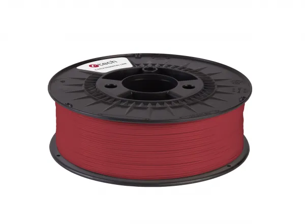 C-TECH Tisková struna (filament) ESSENTIAL LINE, PETG, červená, 1,75mm, 1kg