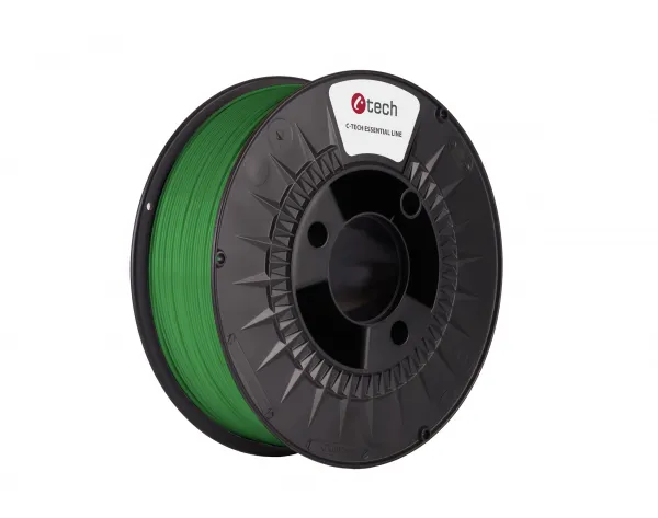 C-TECH Tisková struna (filament) ESSENTIAL LINE, PLA, zelená, 1,75mm, 1kg