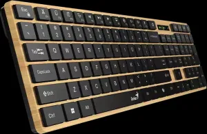 GENIUS Klávesnice Slimstar 7250BT, membránová, bezdrátová, béžová-černá
