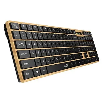 GENIUS Klávesnice Slimstar 7250BT, membránová, bezdrátová, béžová-černá