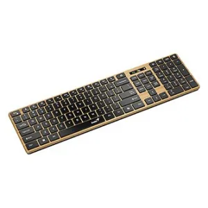 GENIUS Klávesnice Slimstar 7250BT, membránová, bezdrátová, béžová-černá