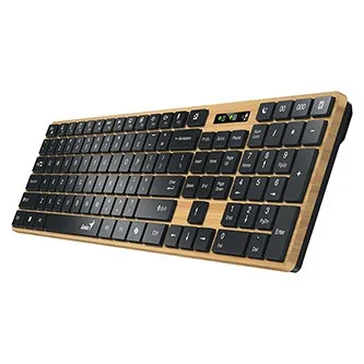 GENIUS Klávesnice Slimstar 7250BT, membránová, bezdrátová, béžová-černá