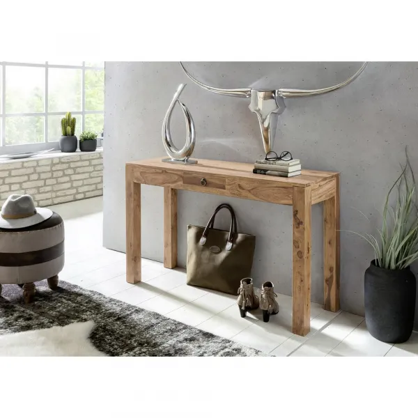 Stolík z masívneho dreva Mumbai š: 120cm