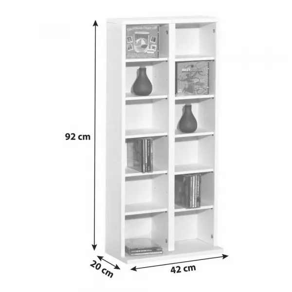 CD Regál Milano š: 42 cm orech