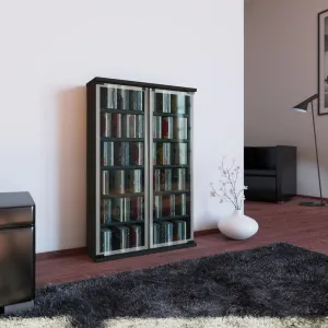 Regál na CD Galerie š: 60 cm čierny