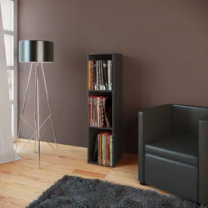 Regál na gramofónové platne Platto čierny