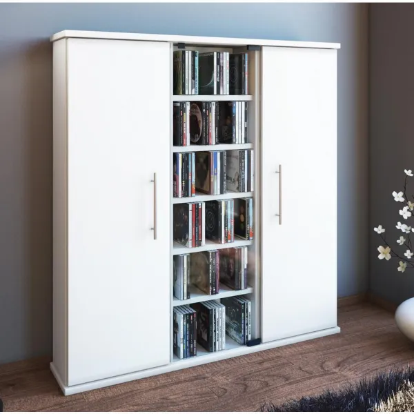 CD Regál Santo š: 86 cm biely