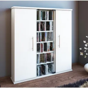 CD Regál Santo š: 86 cm biely