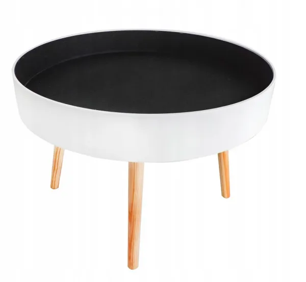 Okrúhlykonferenčnýstolíksúložnýmpriestorom60cm 45758 biela