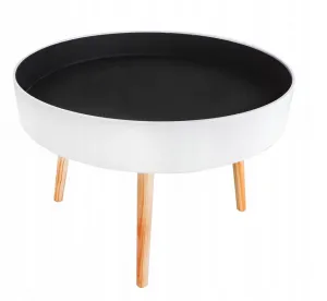 Okrúhlykonferenčnýstolíksúložnýmpriestorom60cm 45758 biela