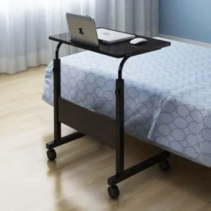 MODERNHOME Stůl na notebook s kolečky KANAP černý