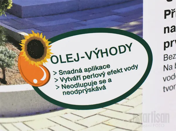 OSMO Olej na kameň a terakotu 0,75 l 620 - bezfarebný