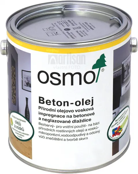 OSMO Olej na betón 2,5 l 610 - bezfarebný