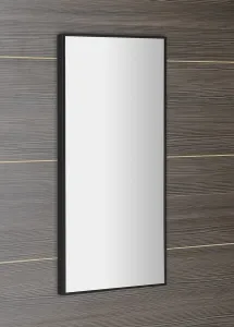 Arowana zrkadlo v ráme 350x900mm, čierna mat AWB3590