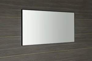 Arowana zrkadlo v ráme 1200x600mm, čierna mat AWB1260