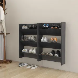 Nástenný botník 2 ks DTD Dekorhome