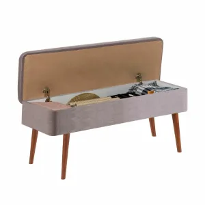 Lavica Vina 0701 - 2 - Walnut, Grey