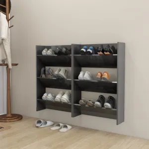 Nástenný botník 2 ks DTD Dekorhome