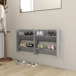 Nástenný botník 2 ks DTD Dekorhome