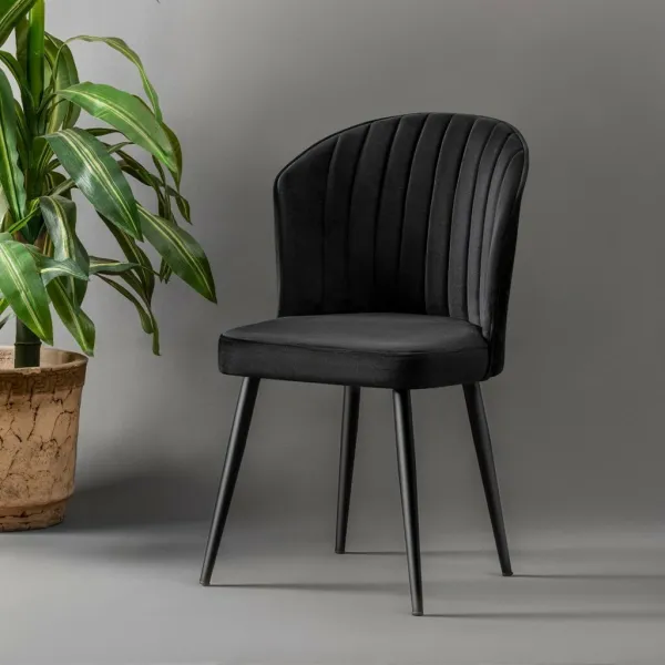 Sada jedálenských stoličiek Rubi Black, 4 ks