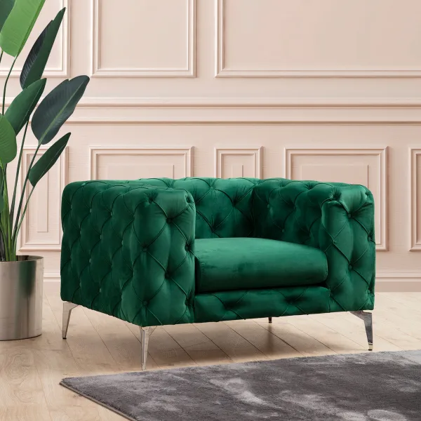 Kreslo ušiak Como - Green