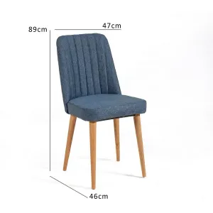 Stolička Vina Sandalye Dark Blue, Atlantic