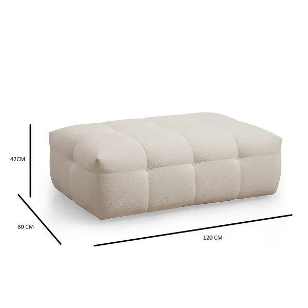 Taburetka Cady Ottoman - Beige