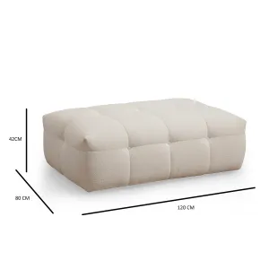 Taburetka Cady Ottoman - Beige