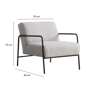 Kreslo ušiak Eti Bergere - Grey