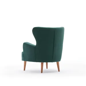 Kreslo ušiak Karina - Petrol Green