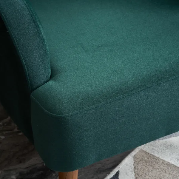 Kreslo ušiak Karina - Petrol Green