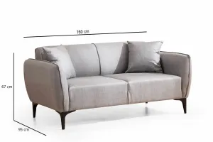Dvojmiestna pohovka Belissimo - Grey
