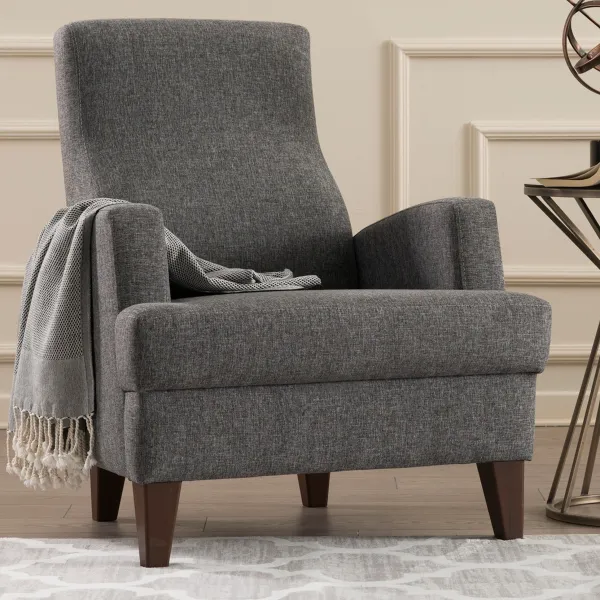 Kreslo ušiak Kana Bergere - Dark Grey
