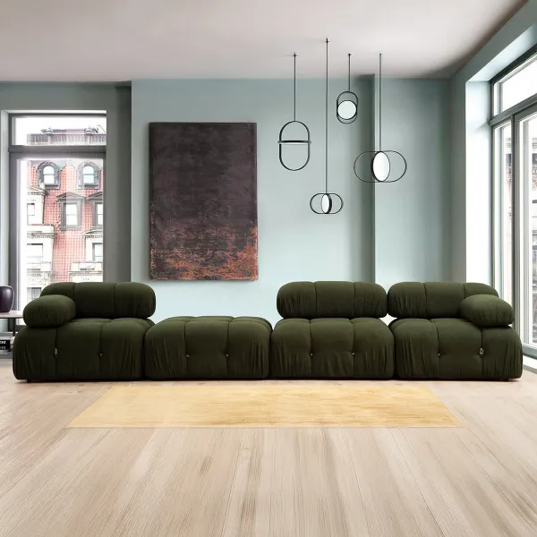 Taburetka Bubble Pouffe - Green