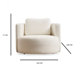 Kreslo ušiak Asos Cream - Wing