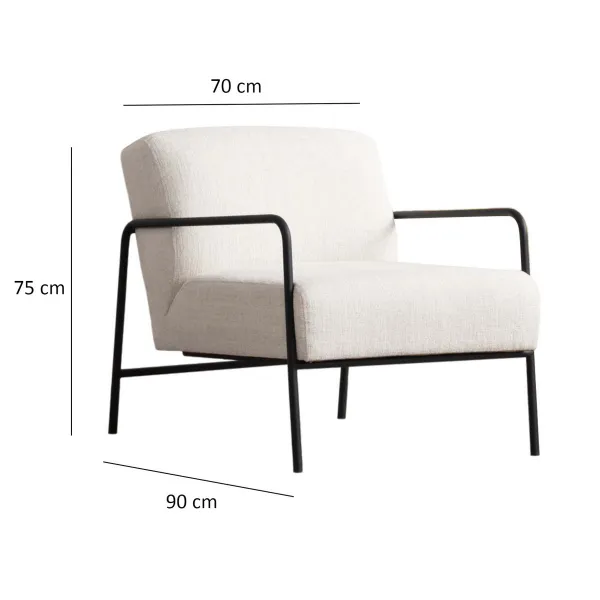 Kreslo ušiak Eti Bergere - White