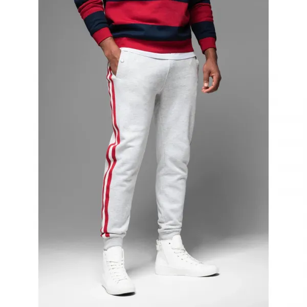 Pánske tepláky OMBRE Pants OM-PASK-0258 V-1ight greyelange