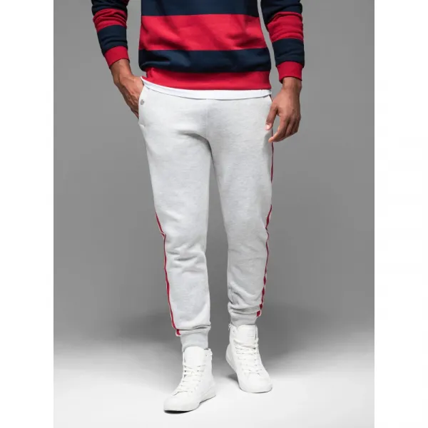 Pánske tepláky OMBRE Pants OM-PASK-0258 V-1ight greyelange