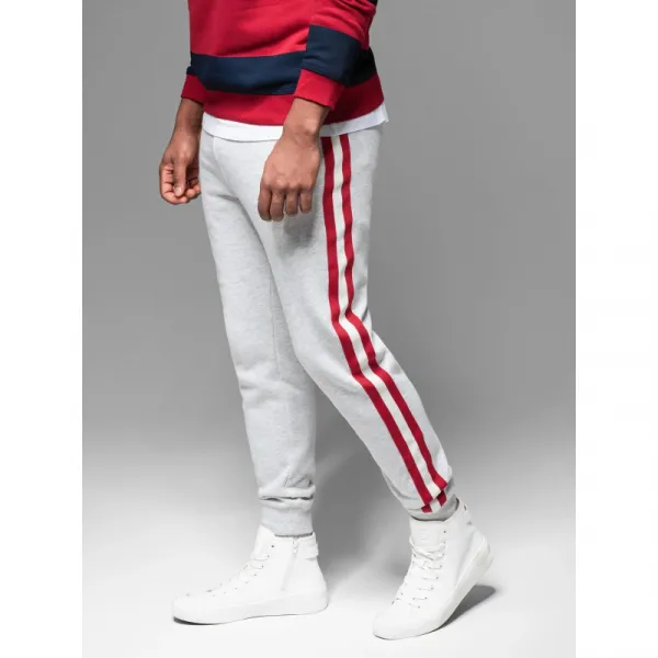 Pánske tepláky OMBRE Pants OM-PASK-0258 V-1ight greyelange