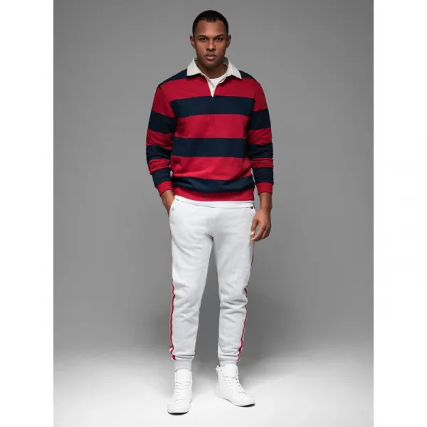 Pánske tepláky OMBRE Pants OM-PASK-0258 V-1ight greyelange
