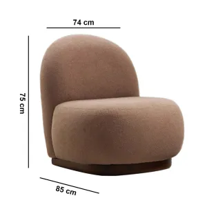 Kreslo ušiak Tina - Cappuccino