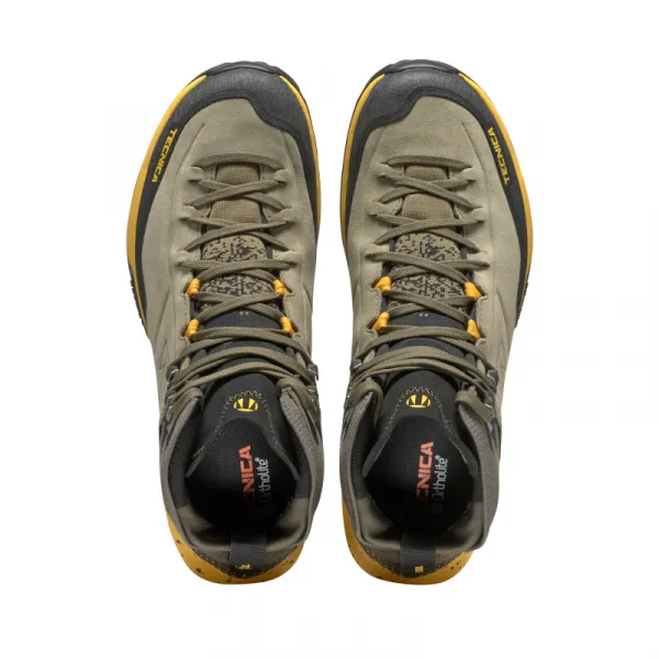 Pánska členková turistická celokožená obuv TECNICA Forge Hike MID GTX Ms, dark olive yellow