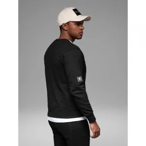 Pánsky sveter OMBRE Sweatshirt OM-SSNZ-0187 V-1 black