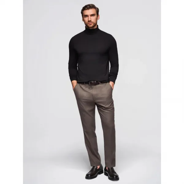 Pánske tričko s dlhým rukávom OMBRE Longsleeve OM-LSCL-0130 V-1 black