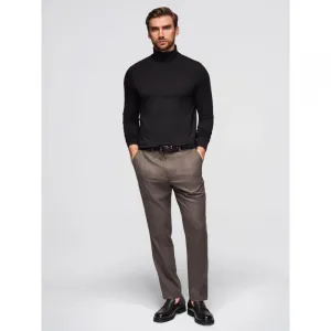 Pánske tričko s dlhým rukávom OMBRE Longsleeve OM-LSCL-0130 V-1 black