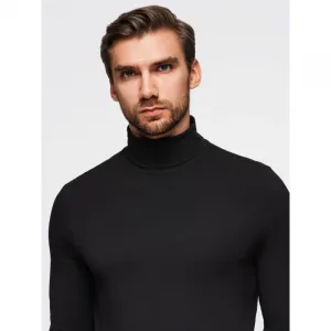 Pánske tričko s dlhým rukávom OMBRE Longsleeve OM-LSCL-0130 V-1 black
