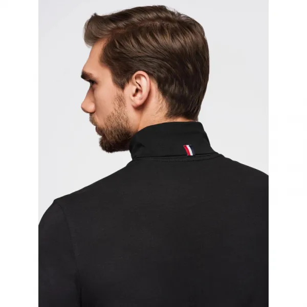Pánske tričko s dlhým rukávom OMBRE Longsleeve OM-LSCL-0130 V-1 black