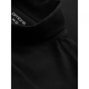 Pánske tričko s dlhým rukávom OMBRE Longsleeve OM-LSCL-0130 V-1 black
